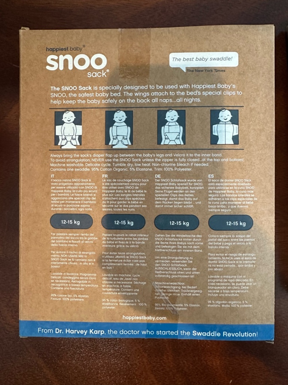 3 Happiest Baby XL Snoo Sack Swaddle Bundle - Picture 5 of 6